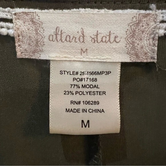 Altar’d State long sleeve army green dress size medium - Picture 5 of 5